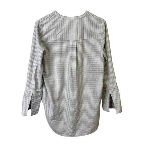Madewell Split Cuff Tunic Shirt in Weathered Concrete Size Medium 100% Cotton - Picture 10 of 12